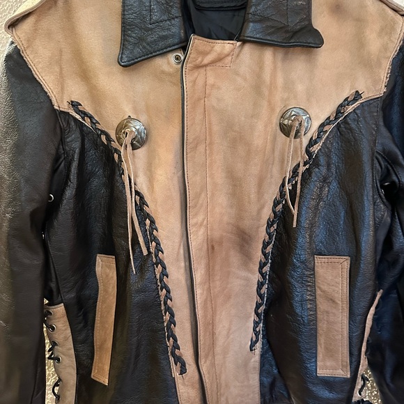 Black and Tan Leather Performance Jacket - Picture 10 of 16